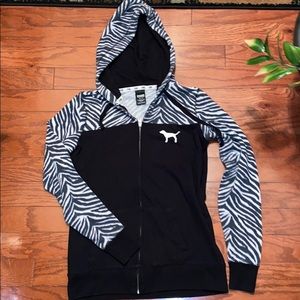 Zebra pattern hoodie from Victoria’s Secret PINK